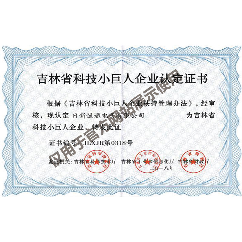 吉林省科技小巨人企业
